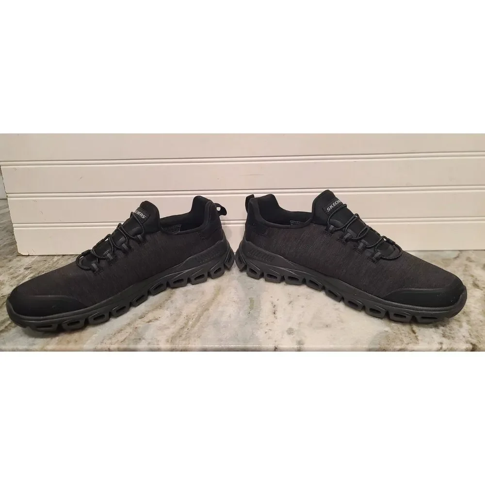 Skechers Slip On Glide-Step Air-Cool Memory Foam Black Shoes Size 8.5 SN 233013